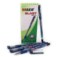 Ручка масляна Wiser "BLAST" 0,7мм з грипом синя, K2730486OOblast-bl - фото товару