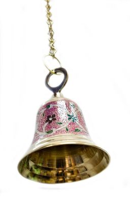Дзвін з малюнком на ланцюзі (d-12,h-67,5 см) (Bell Cld Hanging M), K323515 - фото товару