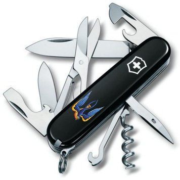 Ніж "Victorinox" Climber Ukraine 91мм/14функ/чорн /Тризуб-Ластівка, 1.3703.3_T1230u - фото товару
