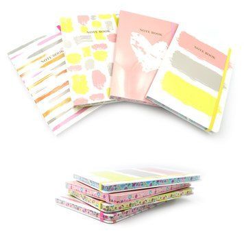 Блокнот на резинке "Notebook" A5 14,5*21см, 70G, 80P, кол. край, mix4, K2755666OO5024NC - фото товара