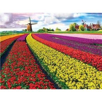 Раскраска по номерам на дереве 40*50 "Поле цветов" карт.уп краск. кисти., K2743819OO8392RSBD - фото товара