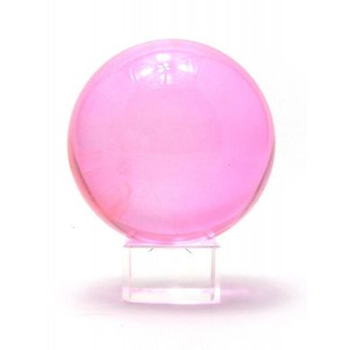 Кришталева куля на підставці рожевий (6 см), K328745 - фото товару