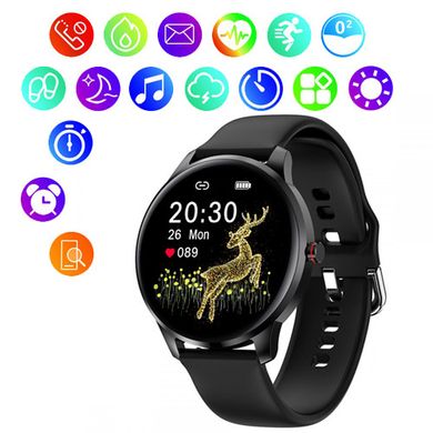 Smart Watch LW29, Full-touch Screen, black, SL8335 - фото товару