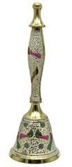 Дзвіночок з ручкою бронзовий кольоровий (d-7,5,h-21 см)(Bell Cld large), K318237 - фото товару