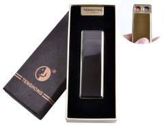 USB запальничка в подарунковій упаковці (Дві спіралі розжарювання) №4863 Чорний, №4863 Черный - фото товару