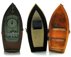 Ключниця з годинником "Човен" (29х14х8 см)(30614A-HM), K318944 - фото товару