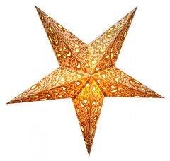Светильник Звезда картонная 5 лучей PEACOCK GOLD, K89050055O1137471866 - фото товару