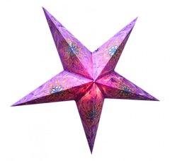 Светильник Звезда картонная 5 лучей PURPLE FLOWER EMBD., K89050107O1137471954 - фото товара