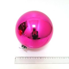 Набір ялинкових кульок "Великий темно-роз." 15см, K2734997OO4824-15pin - фото товару