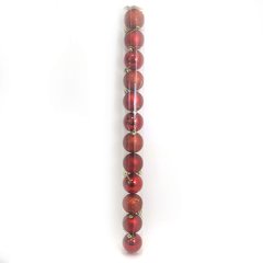 Набор шаров тубус "RED" 6см, 12шт., PVC, K2OO0922-6RD12sk - фото товара