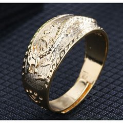 Кольцо безразмерное Дракон желтый метал, K89080066O1557471649 - фото товара