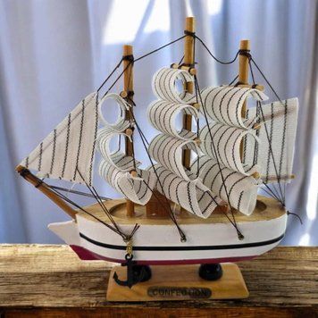 Модель парусника на подставке "Морской Бриг Мечты" (14х14х3,3 см), K336168 - фото товара