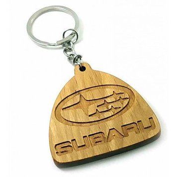 Экобрелок "Subaru" ольха покрыт маслом и пчелинным воском, K332696G - фото товара
