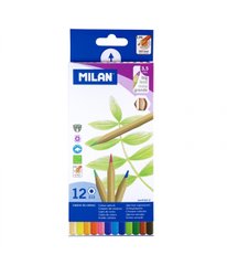 Набор цветных карандашей шестиугольных ТМ "MILAN" 12шт., D3,5mm 1шт/этик, K2738641OO722112 - фото товара