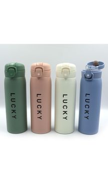 Бутылка-термос для воды "Lucky" 500ml, двойн. стен.mix 1шт/этик, K2752785OO199O - фото товара