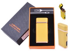 Електроімпульсна запальничка в подарунковій коробці Lighter №HL-104 Gold, №HL-104 Gold - фото товару