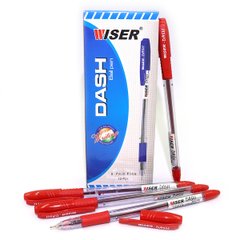 Ручка масляна Wiser "Dash" 0,7мм з грипом червона, K2730485OOdash-rd - фото товару