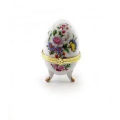 Шкатулка яйце "Польові квіти" (7,5х5х5см), K325536G - фото товару
