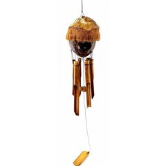 Музыка ветра бамбуковая+кокос "Домик" (15х15х70 см), K332668 - фото товара