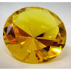 Кристалл хрустальный желтый (8 см), K320286 - фото товара