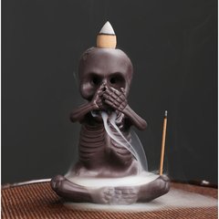 Подставка "Жидкий дым" керамика "Скелет" Ничего не скажу 8,5*6,5*11,5см., K89150451O1995691832 - фото товара