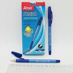 Кулькова ручка Beifa 1,0мм, синя, грип, трьохгр.корп., 12шт/етик., K2717541OO124200KA - фото товару