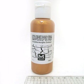 Фарба акрилова для кракелюра античне золото 100ml, K2733158OO100-016AMC - фото товару