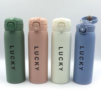 Пляшка-термос для води "Lucky" 500ml, подвійний. стін.mix 1 шт./етик, K2752785OO199O - фото товару