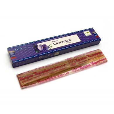 Supreme Lavender (Лаванда)(15 gm) (12 шт/уп)(Satya) пыльцовое благовоние, K329221K - фото товару