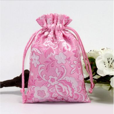 Мешочек сатиновый с орнаментом Розовые цветы, K89040240O1557472564 - фото товара