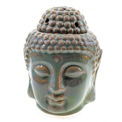 Аромалампи керамічна "Будда" зелена (14х10,5х11 см), K332188 - фото товару