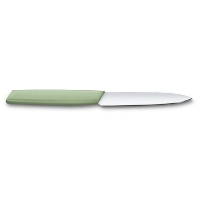 Кухонний ніж "Victorinox" Swiss Modern Paring лезо 10см з зел. ручкою, 6.9006.1042 - фото товару