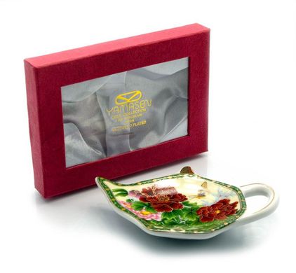 Подставка под чайные пакетики (TBP1070) "Пионы с бабочкой" (144 шт/ящ), K323145 - фото товару