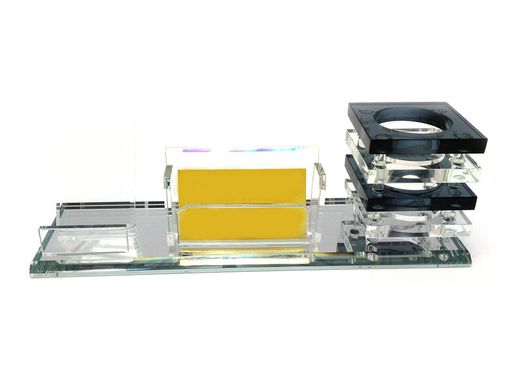 Подставка для ручек и визиток стекло (25,5х8,8х9 см)(SJT107), K328411 - фото товара