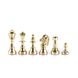 S34MBRO шахматы "Manopoulos", "STAUNTON", доска с узором, латунь, в деревянном футляре, красные, фигуры классические золото/серебро 36х36см, 5 кг