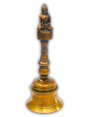 Бронзовий дзвіночок з ручкою Будда, K89070104O362836356 - фото товару