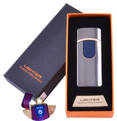 USB запальничка в подарунковій упаковці Lighter (Спіраль розжарювання) №HL-42 Black, №HL-42 Black - фото товару