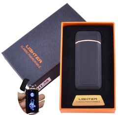Запальничка в подарунковій коробці Тигр (Подвійна блискавка) №HL-58 Black, №HL-58 Black - фото товару