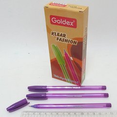Ручка масляна Goldex Klear Fashion #734 Індія Violet 1,0 мм, K2730590OO734-vio - фото товару