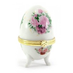 Шкатулка яйцо "Розы" (7,5 х5х5см), K325536B - фото товара