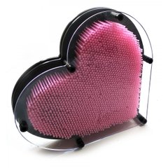 Пинарт "Сердце" розовый (22,5х20х4,5 см), K329731D - фото товара