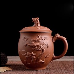 Чашка "Пузатий дракон" коричнева 500мл. 14*10*14,5см., K89200330O1995691934 - фото товару