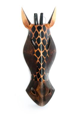 Маска "Жираф" расписная деревянная (41х14х6 см), K329417 - фото товара