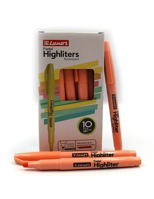 Текстовыделитель пастель "Luxor" "Highliters" 1-3,5mm тонк. оранж., K2744038OO4143P - фото товара