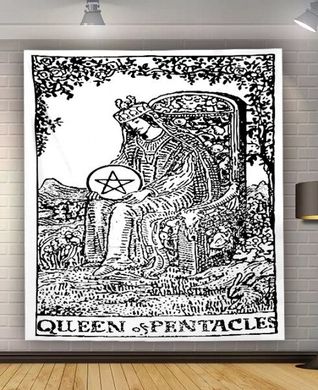 Гобелен настінний "Аркан Queen of Pentacles", K89040444O1137471825 - фото товару