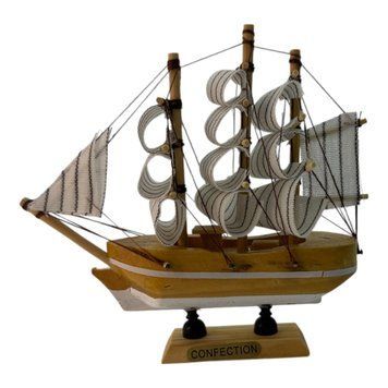 Макет парусника на подставке "Морская мечта" (14х12,5х3,3 см), K336135D - фото товара