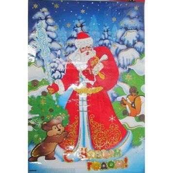 Плакат "Дед Мороз и зверушки" 76*52CM, K2721877OO13775BLD - фото товара