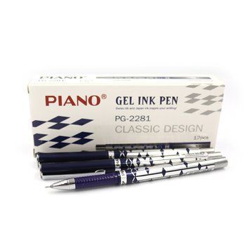 Ручка гелевая "Piano" "Classic Design" 0,5мм, синяя, K2756024OO2281-PGbl - фото товара