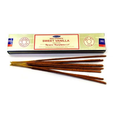 Sweet Vanilla (Солодка Ваніль) (15 гр.) (Satya) (12 шт/уп) масала пахощі, K333784 - фото товару