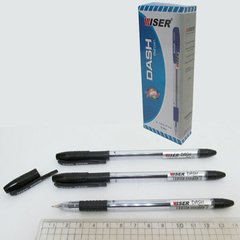 Ручка маслянная Wiser "Dash" 0,7 мм з грипом чорна, K2730484OOdash-bk - фото товару